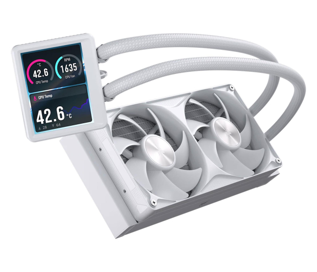 Corsair NAUTILUS II 240 RS LCD 2x120mm White - 1603098 - zdjęcie 2